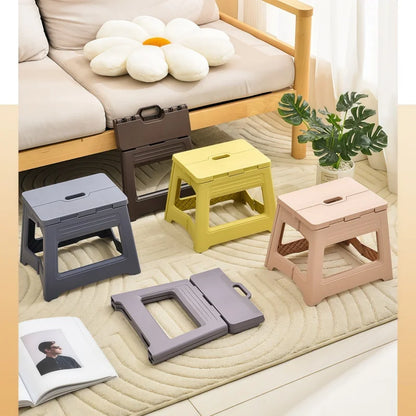 Portable Folding Stool Capacity Compact Camping Seat | Lightweight for Fishing Hiking Outdoor Events Subway Bus Commuting