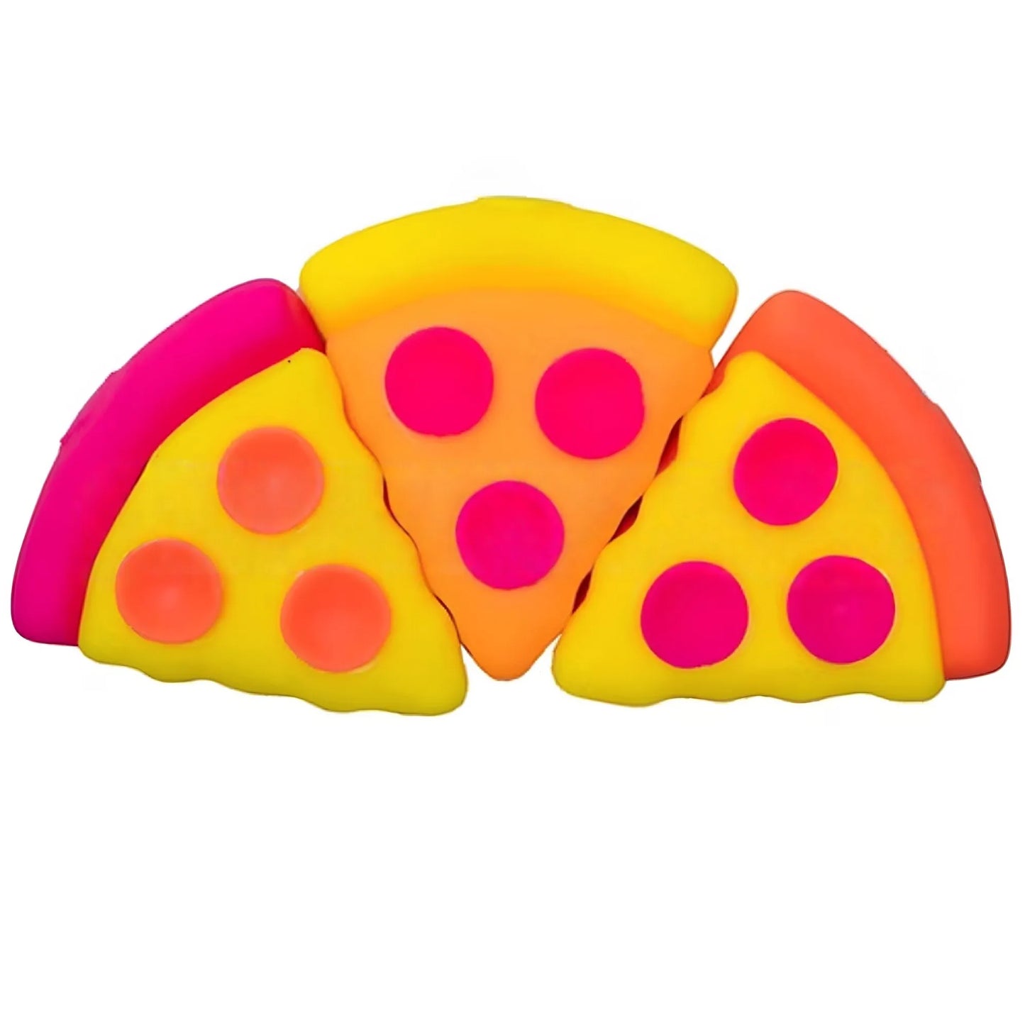 Pizza Shaped Soft Squishy Fidget Cube Velvet Squeeze Toy Sensory Stress Relief Anti-Anxiety Desktop Gadget for Relax Gift