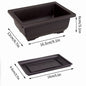 Rectangular Square Flowerpots Imitation Purple Clay Succulent Plants Pots Oval Pots Outdoor Garden Landscape Bonsai Pot Trays