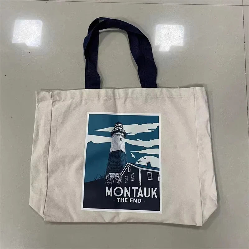 100pcs/lot Custom Canvas Tote Bag with Logo Small Batch Wholesale Reusable Cotton Shopping Bag
