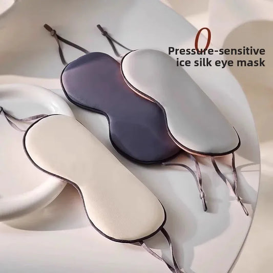 Double-sided Cool and Warm Dual-use Breathable Ice Silk Summer Eye Mask Blocks Light Without Pressing The Eyes Protects Sleep
