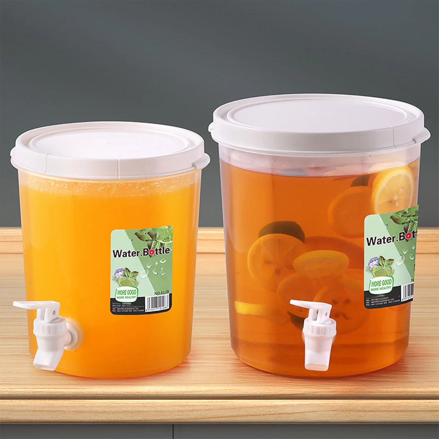 3.5/5L Thickened Cold Water Bottle Kettle with Faucet Water Drinks Dispenser Refrigerator Water Jug Lemonade Juice Container