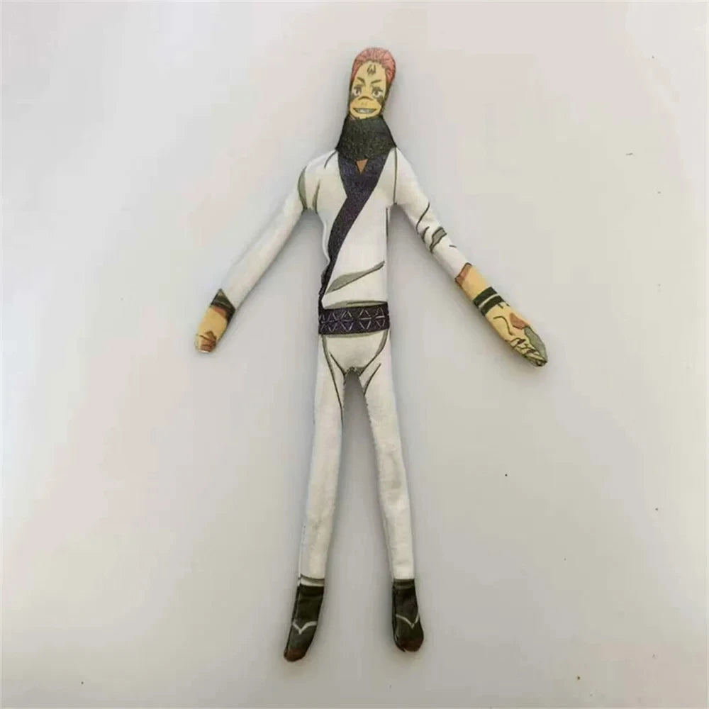 Anime Gojo Satoru Itadori Yuji Geto Suguru Cosplay Doll Plush Stuffed Cotton Dolls Abstract Iron Wire Skeleton Room Decoration