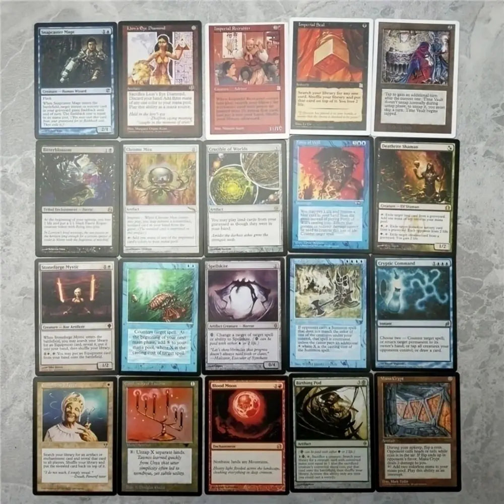 108 Pcs Black Core Cards P9 Dual Land Fetch Land Shock Lands  Proxy Cards
