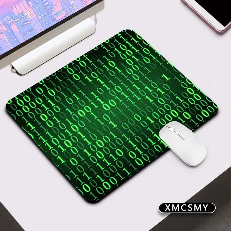 Matrix Binary Code Keyboard Pad Mouse Deskmat Computer Mat Pc Gaming Accessories Mousepad Gamer Mausepad Mats Cabinet Mause Pads
