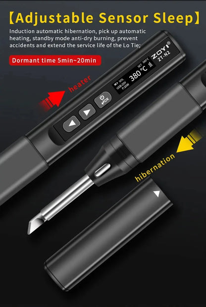 ZOYI ZT-N1 96W Smart Soldering Iron Constant Temperature Welding Pen Electrician Portable High Power Welding Tool for Repair