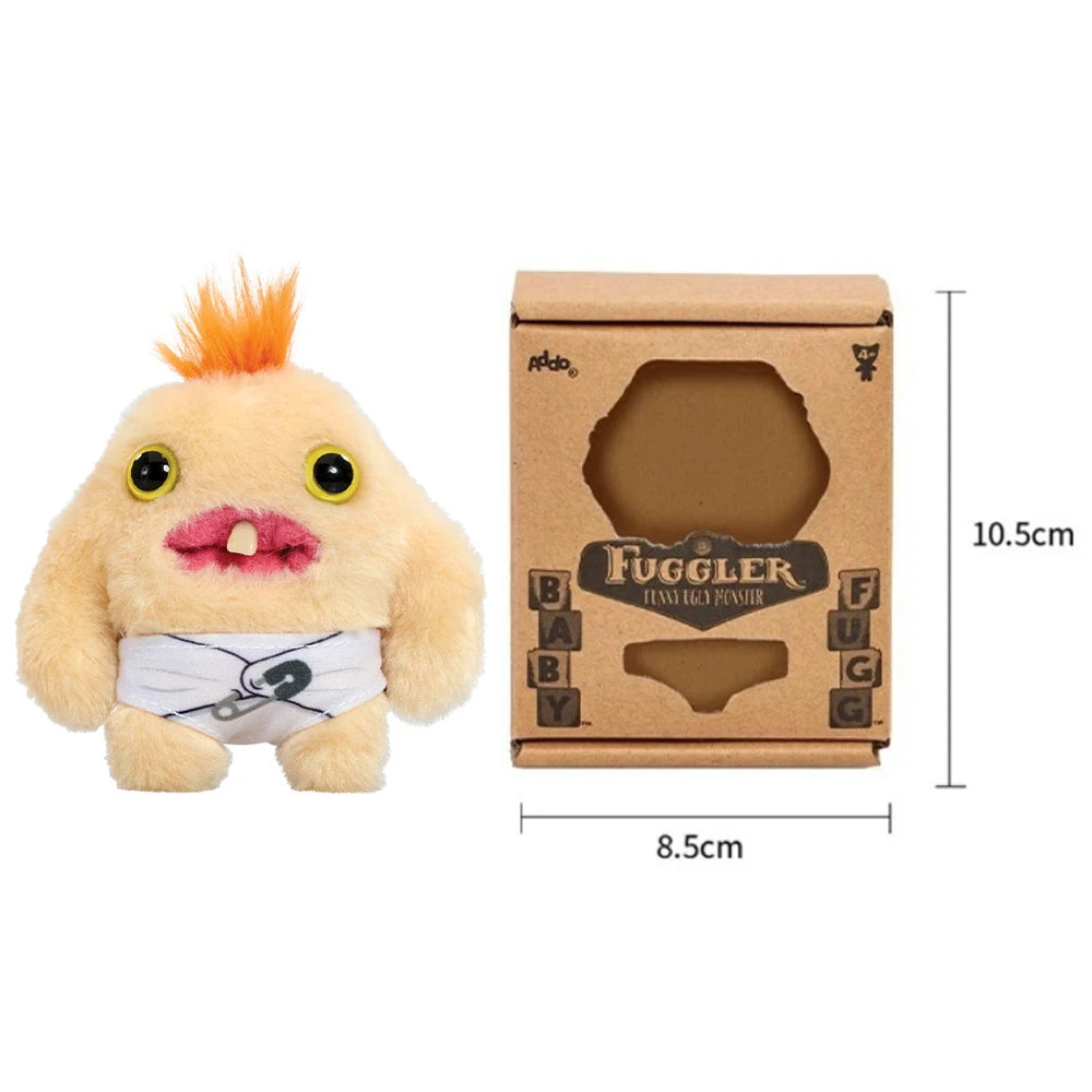 Baby Fugg Fuggler Monster Plush Doll  Original Rabid Rabbit Funny Ugly Hedge Grog Screech Wide-Eyed Teeth Monster With Box
