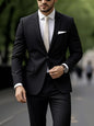 Men's Suit 2pcs Set, Elegant Formal Jacket And Pants, Great Wear for Wedding, Party And Formal Dinner