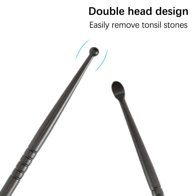 ⭐ 1pcs Tonsil Stone Removal Ear Wax Remover Stainless Steel Remover Mouth Cleaning Care Tools Tonsil Stone Remover Health Care