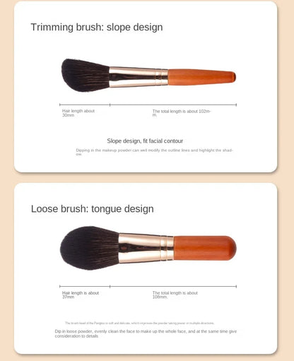 9Pcs/lot Mini Makeup Brush Set Portable Travel Cosmetic Brushes Kit Eyeshadow Foundation Powder Brushes Beauty Makeup Tools