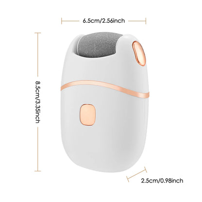 Rechargeable Electric Foot Grinder for Thick Faux Leather USB Personal Care Tool with Interchangeable Heads Grooming Tool