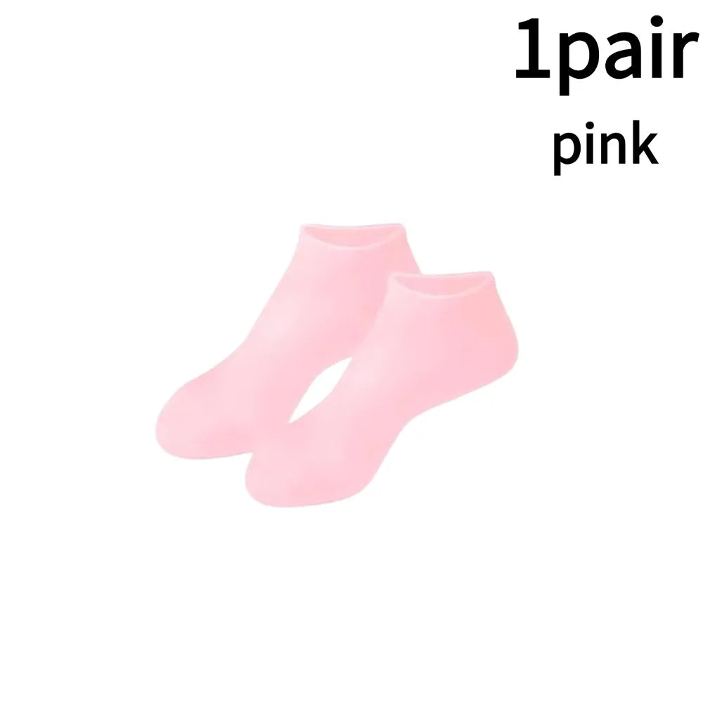 1-5pairs Moisturizing Foot Socks,Silicone Socks for Dry Cracked Feet Women's Foot Socks Cracked Dead Skin Remove Protector