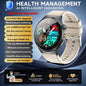 2026 New AI-Diagnosis Care Smartwatch ECG+PPG Accurate Uric Acid Blood Pressure Body Fat Five Organ Fitness Waterproof Smartwatc