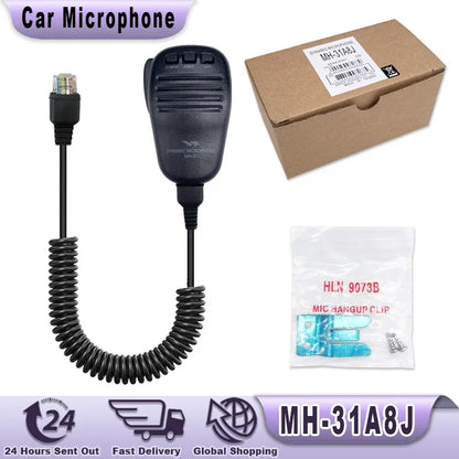 Car Portable Microphone MH-31A8J Microphone for FT-817ND FT-857D FT-897D FT-450D FT-900/AT FT-818 FT-891 Walkie Talkie MH-31