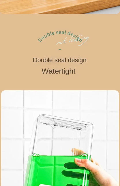 Laundry powder storage box, bathroom laundry detergent storage tank, transparent acrylic box, household necessities