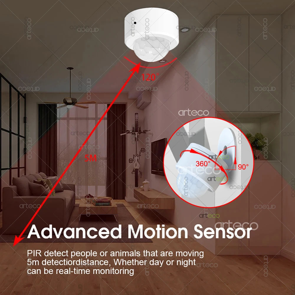 Ewelink Zigbee PIR Motion Sensor Human Body Movement Wireless Infrared Detector Smart Home Security Works With Alexa Google Home