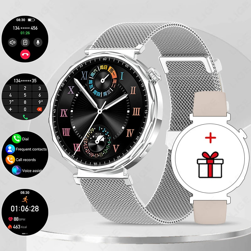 LIGE 2025 Smart Watch Women Full Circle Touch Screen Bluetooth Call Men Smartwatch Waterproof Sport Activity Fitness Watch Women