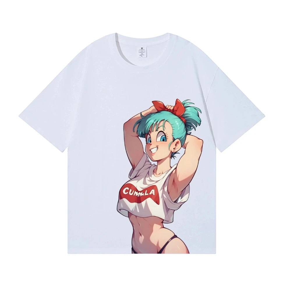 Dragon Ball Bulma Japanese Style Classic Tee High-quality Streetwear Men's Clothing Women Clothing 2026 Summer New T Shirt
