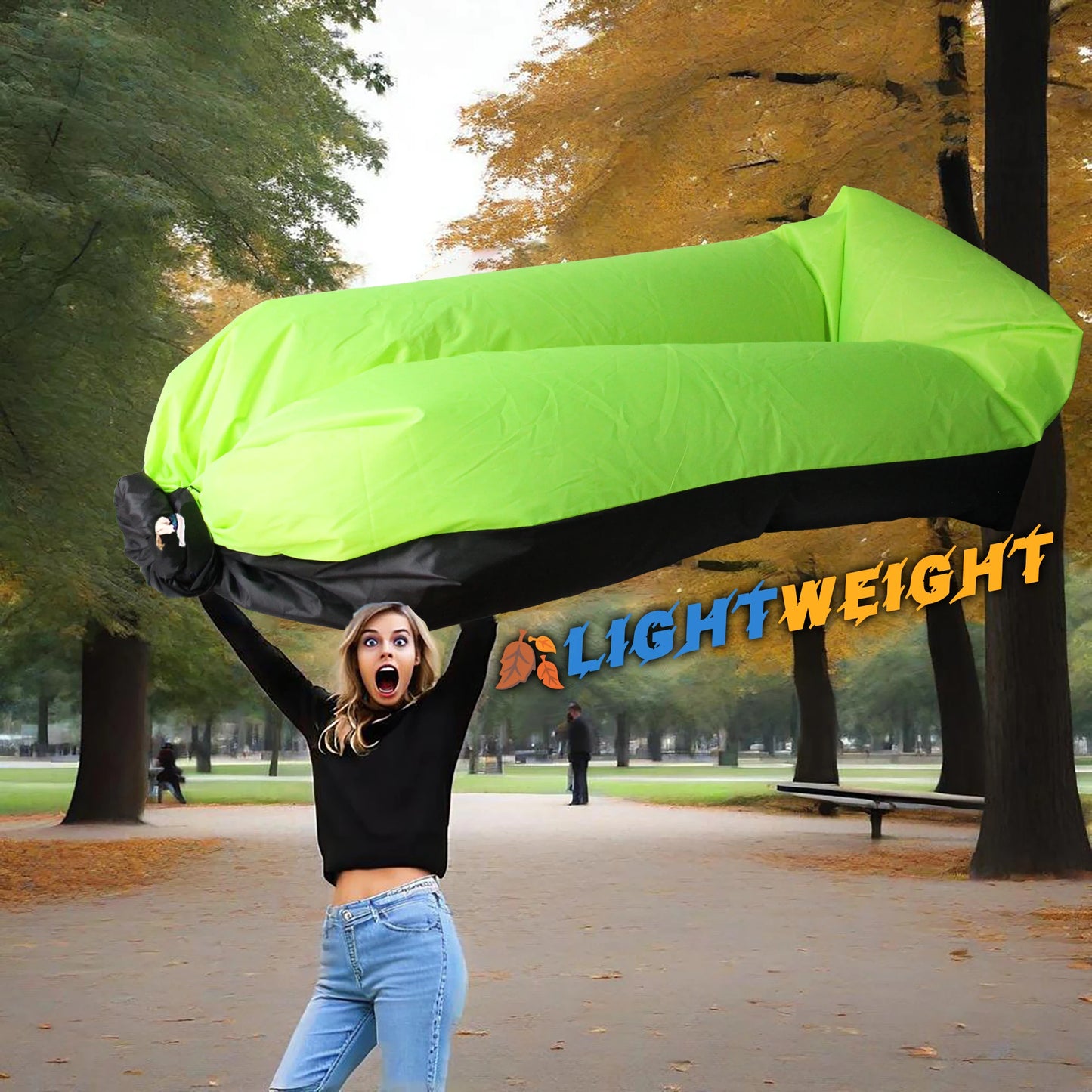 Inflatable Lounge Air Sofa Couch, Portable Beach & Camping Chair, Waterproof Couch for Picnics Hiking Outdoor Music Festivals