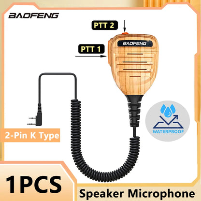 Baofeng BF-780 PTT Remote Shoulder Walkie Talkie Speaker Microphone Mic Waterproof For UV-25L M-5R Quansheng UV-K5 UV-K6 Radio
