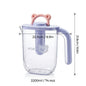 2200ml Large Capacity Plastic Water Jug Water Carafe Cold Drink Container Juice Jar Pitcher with Lid and Tea Filter