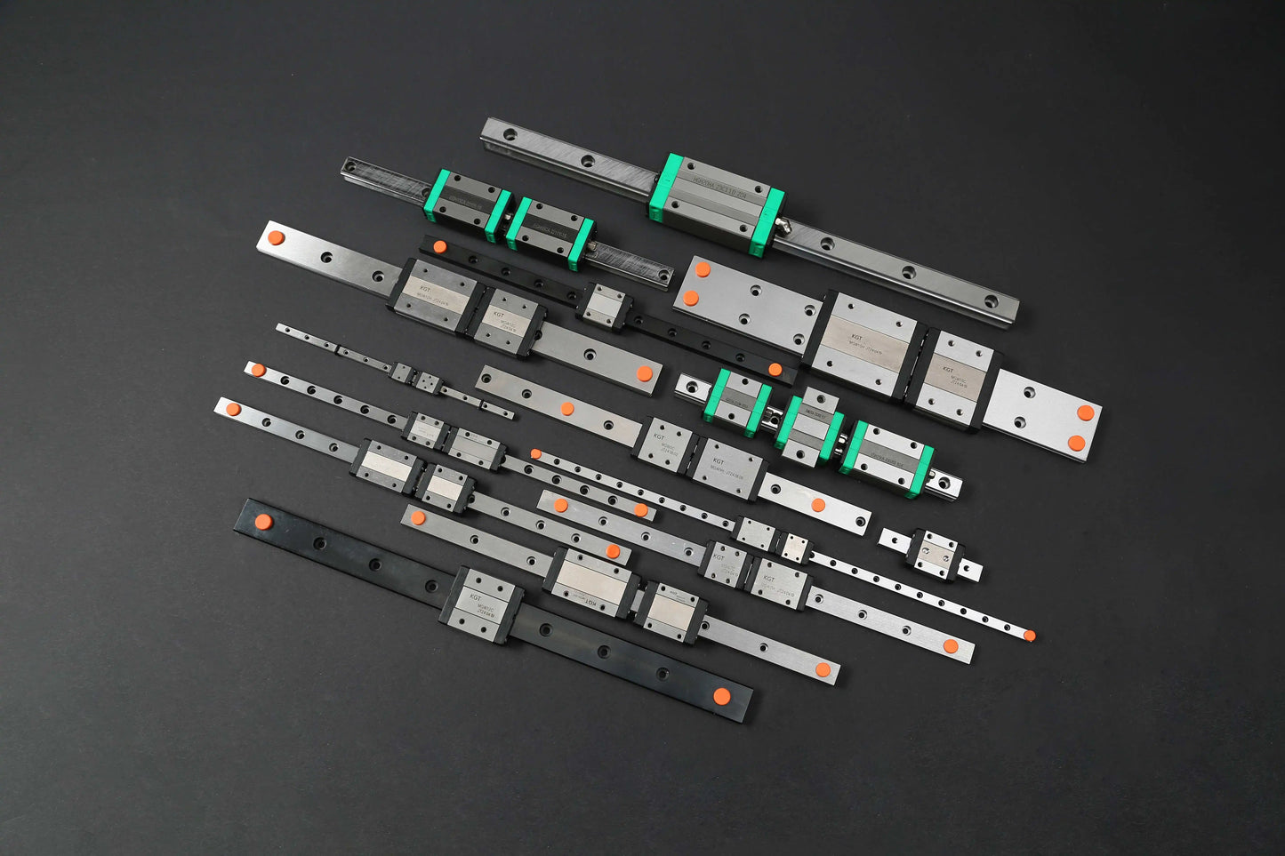KGT MGN7H MGN9H MGN12H MGN15H RoHS L from100mm to 1000mm miniature linear guide rail slide carriage 3D Printer part MGN12C CNC