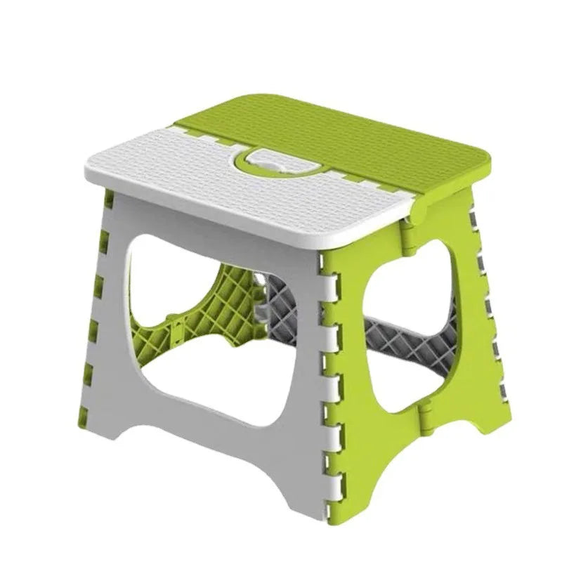 Portable Folding Plastic Stool Outdoor Fishing Camping Bench Small Mazar for Adult Kids Train Trip Garden Use