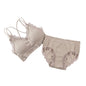 1Set Casual Lace Women Seamless Bra Set V-Neck Breathable Underwear Set Comfortable with Bra Pads Lingerie Set