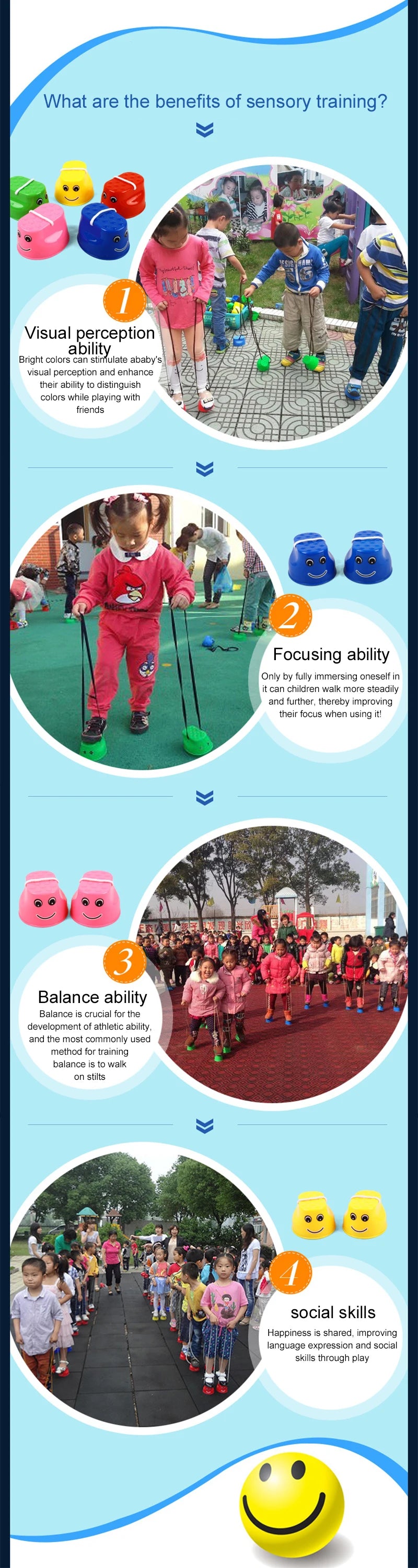 Children Sports Fitness Toys Skip Ball Stilts Frog Jump Group Games Activities Balance Training Indoors Outdoors Kids Gifts TMZ