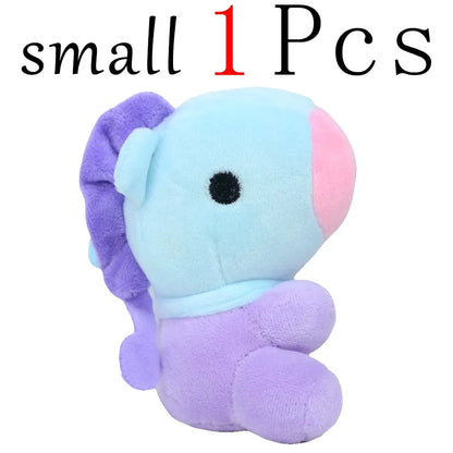 New BTed 21Plush Toys Kawaii Mini Keychain Anime Pendant Ornament for Kids 12-22cm Bt Peripherals Soft Stuffed Animals Doll Gift