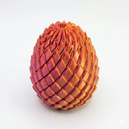 3D printed dragon egg stress relief model, deformable twist egg, creative fidget toy desk ornament.