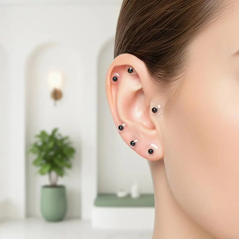 New·600Pcs Ear Acupressure Massage Seeds Stickers Adhesive Patches For Office Workers Neck Pain Daily Stress Relief Use