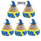 Alien Pou Plush Toy, Black Hat Gentleman Pou Plush, Alien Stuffed Doll Birthday Easter Children's Day Halloween Christmas Gift