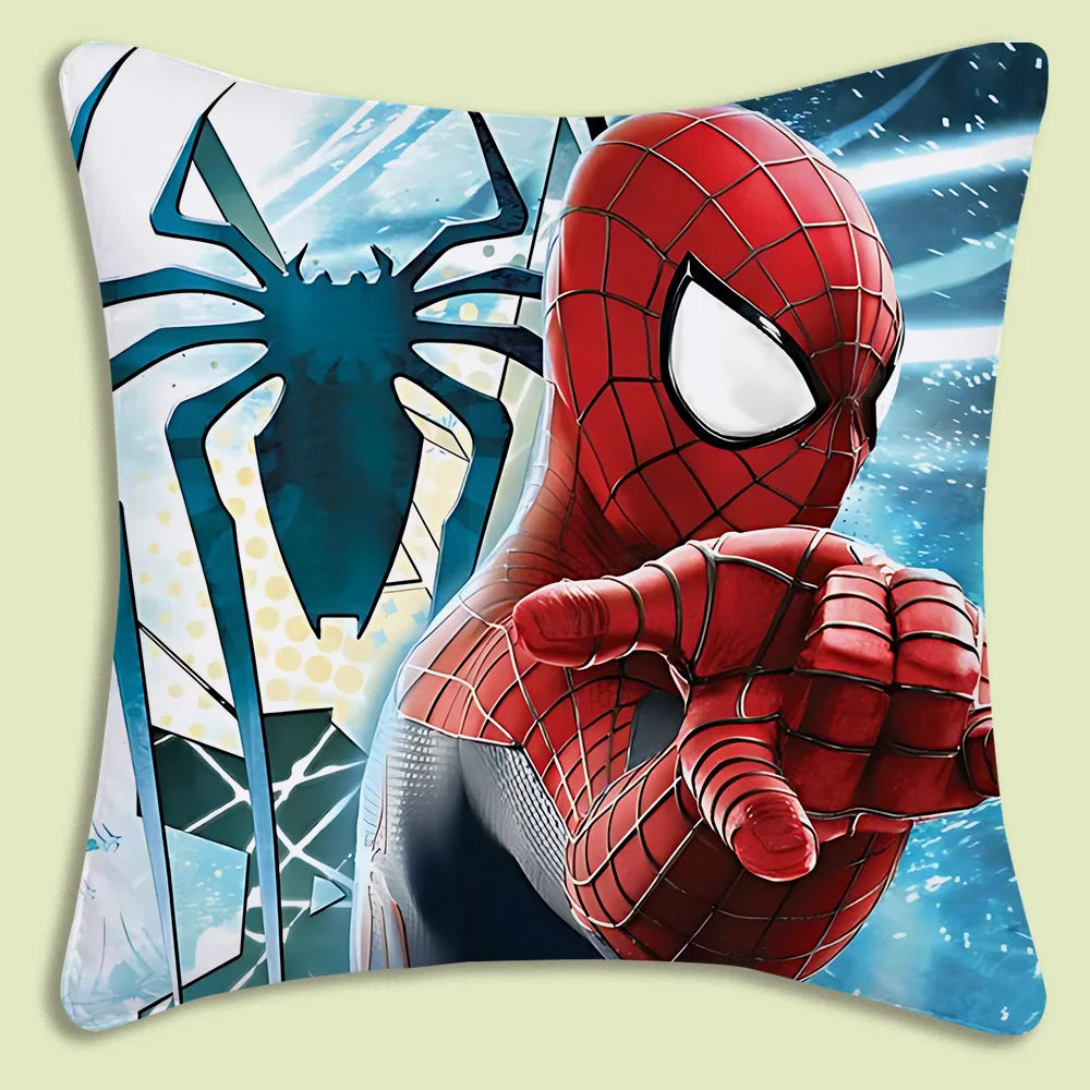 Spider-Man mascot Pillow Covers Cartoon Sofa Decorative Home Double-sided Printing Short Plush Cute Cushion Cover