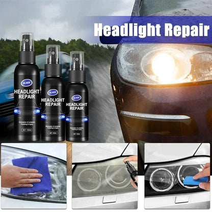 Scratch remover for repairing headlights, polishing agent for car headlights, polishing solution for repairing headlights