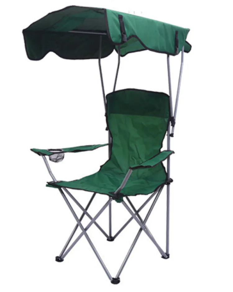 Stylish and Practical Beach Chair with Umbrella and Cooler Bag, Suitable for Picnics and Outdoor Activities