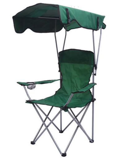 Stylish and Practical Beach Chair with Umbrella and Cooler Bag, Suitable for Picnics and Outdoor Activities