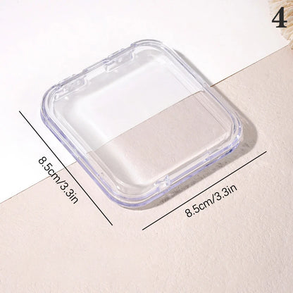 Transparent Makeup Puff Storage Holder Egg Shape Air Cushion Puff Organizer Desktop Makeup Display Box for Beauty Tools