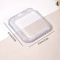 Transparent Makeup Puff Storage Holder Egg Shape Air Cushion Puff Organizer Desktop Makeup Display Box for Beauty Tools