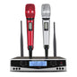 SOMLIMI 500-599MHz UHF SKM9100/SKM9000 Stage Performance Home KTV Professional Dual Wireless Microphone Dynamic Material Metal
