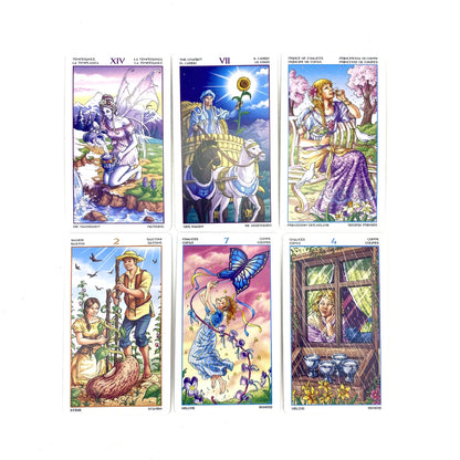 12*7cm Wheel Of Year Tarot Cards with paper manual board games tarot deck 78 cards