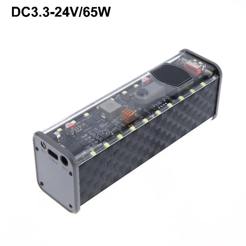 PD45W Super Fast Charging DIY Power Bank Case Weld-Free 8-Cell 18650 Battery Storage Box Daul USB Type C Output