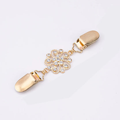 Fashion Sweater Clip Duck Clip Cardigan Buckle Shawl Brooch Blouse Pin Metal Clothes Decoration