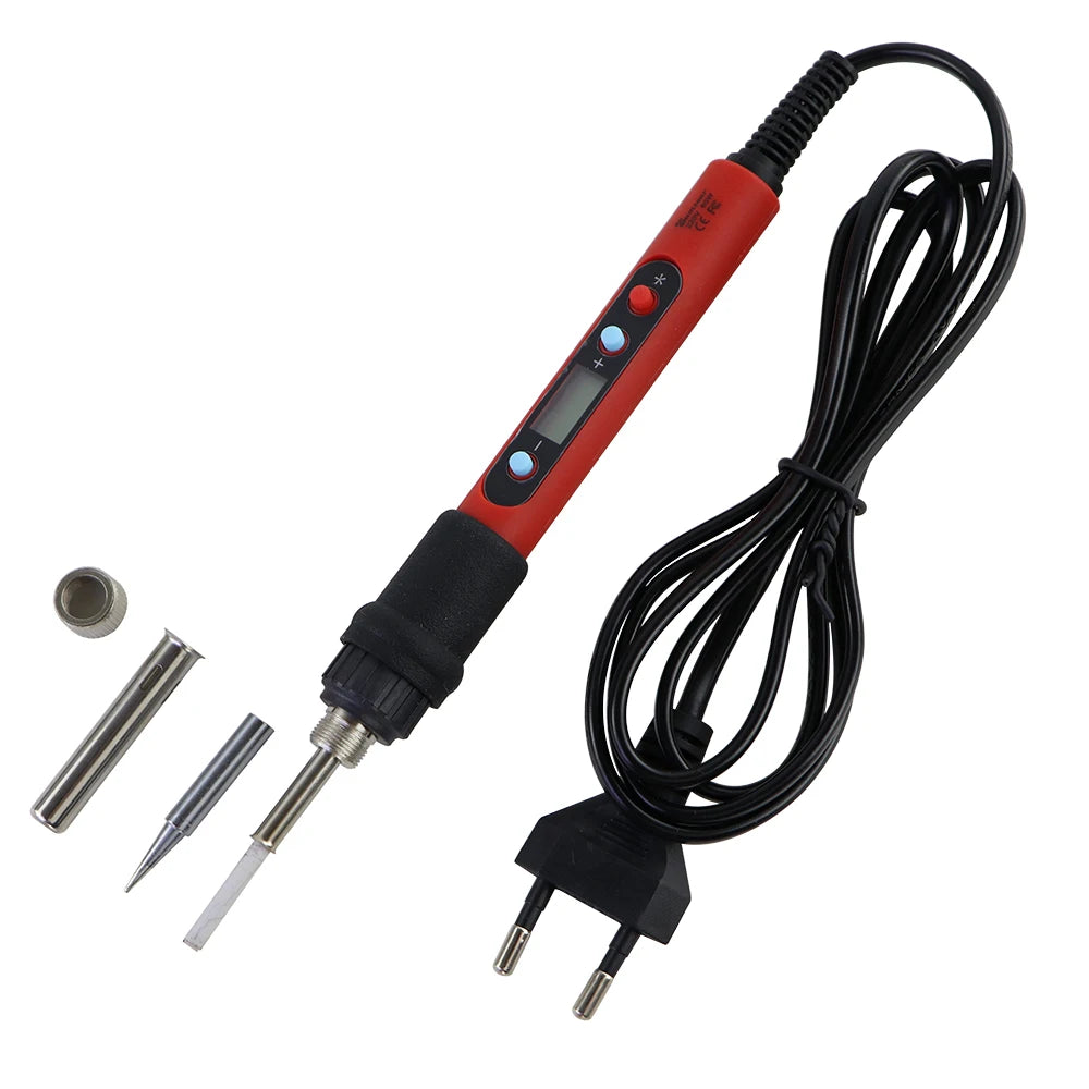 Adjustable Temperature Electric Soldering Iron 80W Welding Solder Rework Station Heat Pencil Tips Repair Tools Ceramic Heater