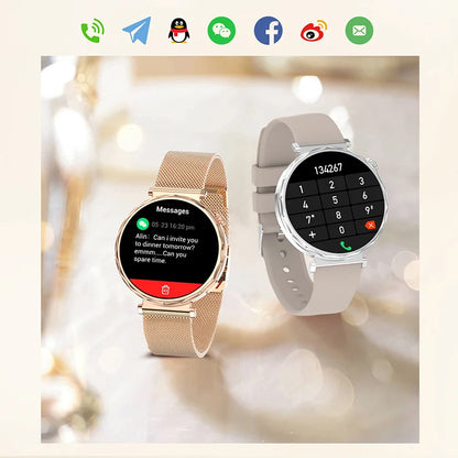 LIGE 2025 Smart Watch Women Full Circle Touch Screen Bluetooth Call Men Smartwatch Waterproof Sport Activity Fitness Watch Women