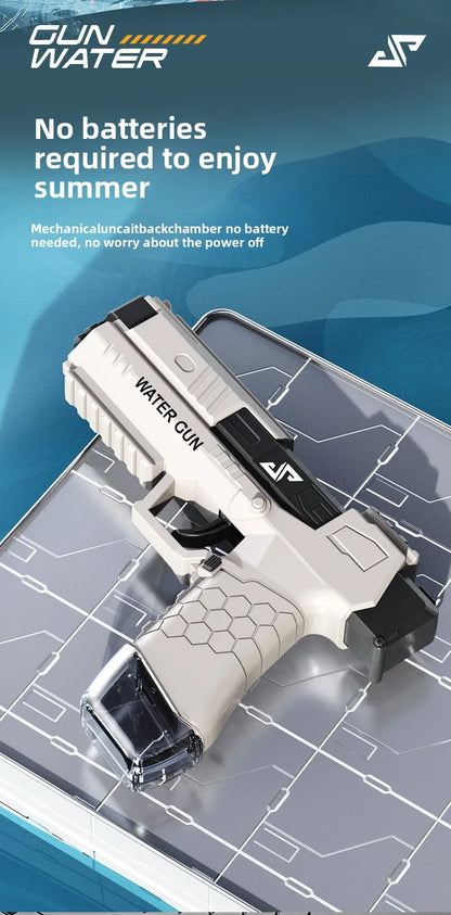 Manual Burst Water Gun for Children High Pressure Non Electric Water Pistol for Kids Summer Outdoor Beach Pool Water Fight Toys
