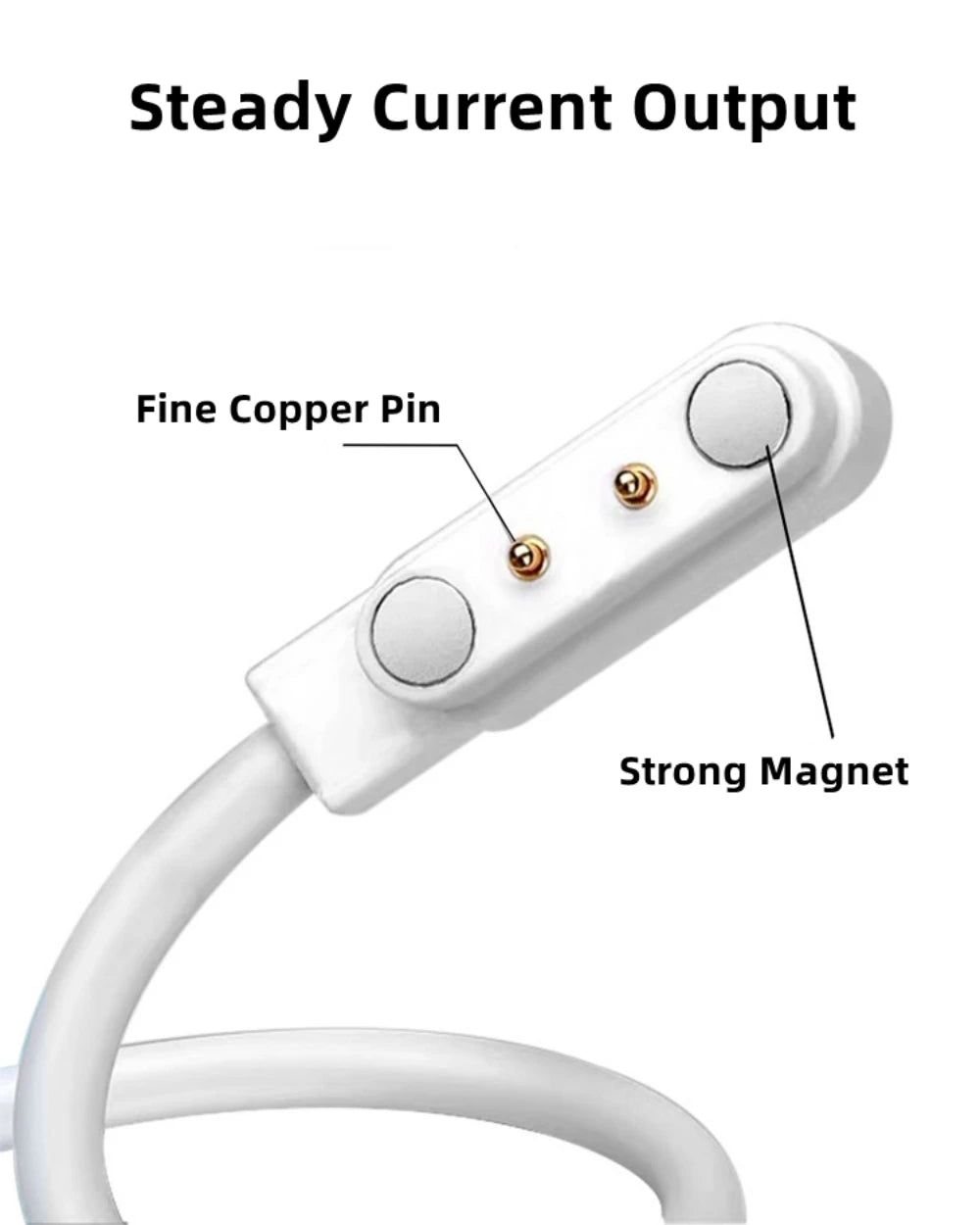 Aishi Magnetyczny kabel ładujący USB, ładowarka, adapter zasilania do inteligentnego zegarka, opaski sportowej, wyciskarki, słuchawek, szczoteczki do zębów, urządzeń kosmetycznych