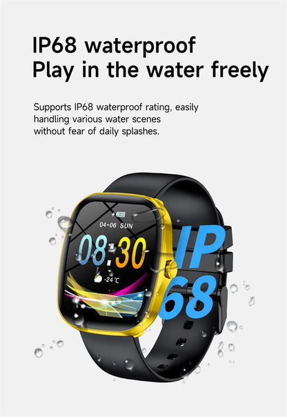 LIGE Originalny Smartwatch Mężczyźni Kobiety Połączenia Bluetooth Zegarek Pulsometr Wodoodporny Smartwatch Zdrowie Dla Androida IOS