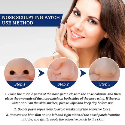 42PCs Invisible Shrink Nose Patch For Cosplay Lifting Nose Shrink Beauty Strips Slimming Nose Wing Stickers Nose Shaper Makeup