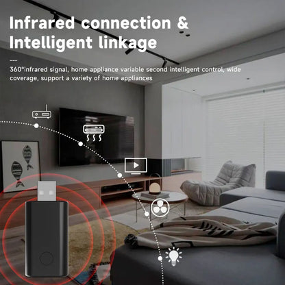 Smart WiFi IR Remote Control USB Mini Universal Infrared Controller Compatible with Alexa Google Assistant Tuya Smart Home